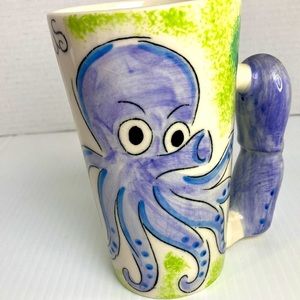 Octopus coffee mug sea life kitsch